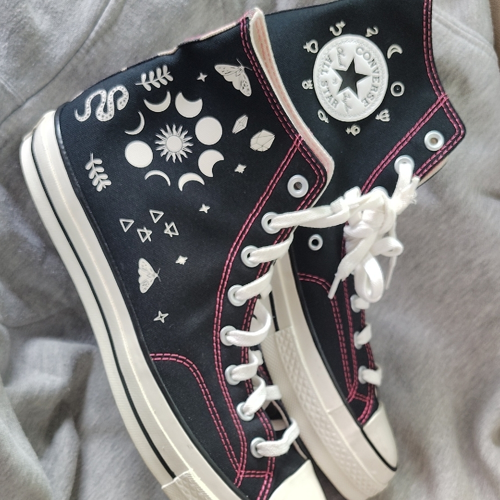 Converse Black and White High-Top Sneakers